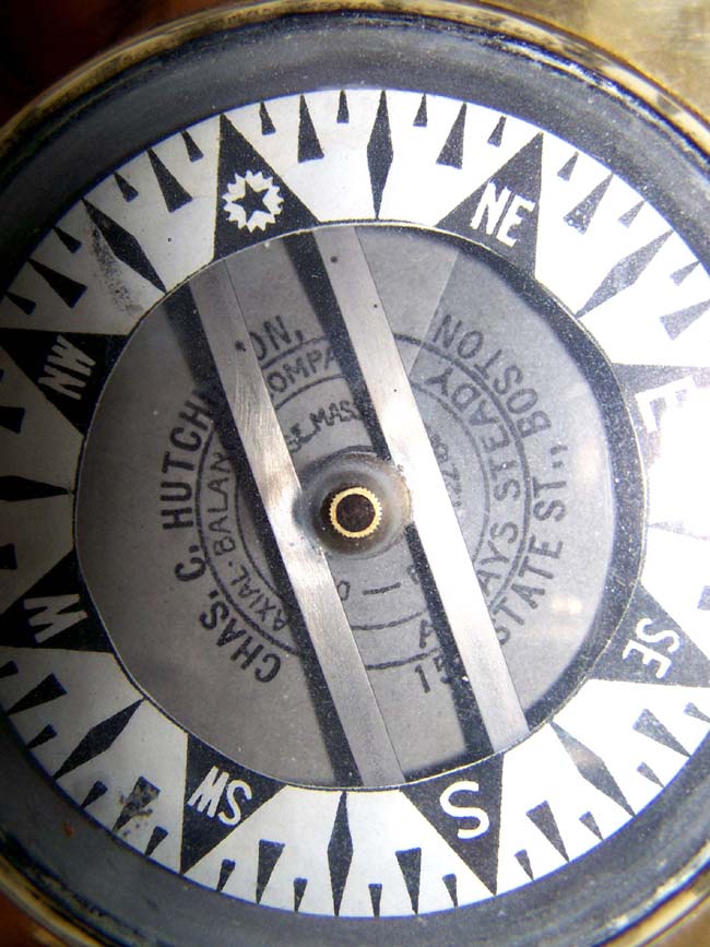 A Nice late 19th century Boxed Ships' Compass by Charles C. Hutchinson, Boston, circa 1890 — image 2